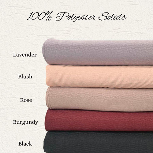 Blush 100% Polyester Fabric (sold by half yards)