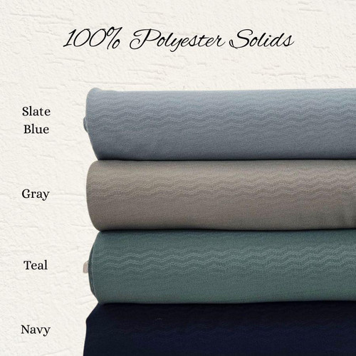 Teal 100% Polyester Fabric (sold by half yards)