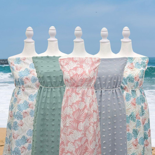 Beach Leaf A 100% Cotton Fabric (sold by half yards)