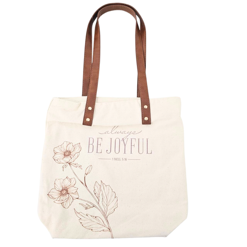 Be Joyful Tote Bag Canvas
