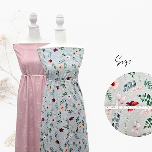 Wildflower Florals Cotton Spandex Fabric (sold by half yards)
