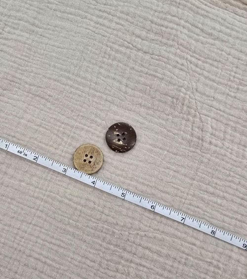 Coconut Shell Buttons 2pk (2 sided)