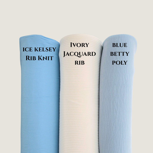 Ice Kelsey Rib Knit (sold by half yards)