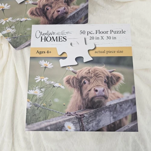 Daisies & Highlander Floor Puzzle