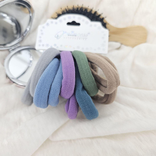 Blue Toned Hair Ties - 10pc
