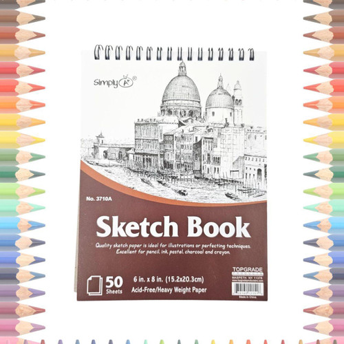 Top Spiral Sketchbook 6x8
