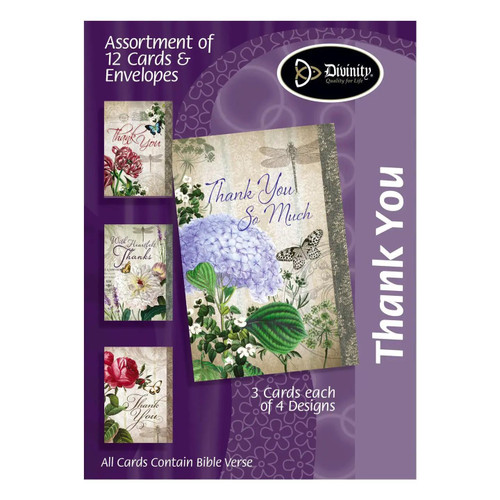 Thankyou Vintage Florals Boxed Cards
