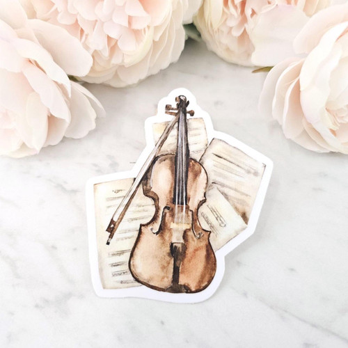 Violin Waterproof Sticker