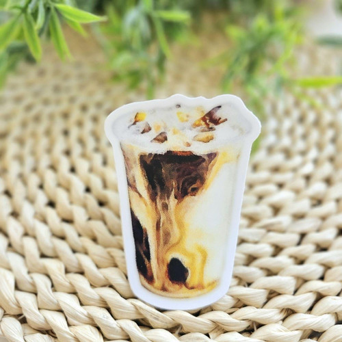 Iced Coffee Waterproof Sticker