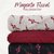 Red Floral Round Poly Swiss Dot Fabric (sold by half yards)
