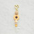 Silicone And Wood Daisy Keychain