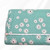 Aqua Scattered Daisies Petite Poly Swiss Dot Fabric (sold by half yards)