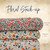 Floral Stack-Up Scarlett Poly Rib Knit Fabric (sold by half yards)