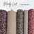 Moody Leaf Plum Poly Swiss Dot Fabric (sold by half yards)