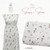 Beth's Exclusive Stripes and Stems on White Pineskin Fabric (sold by half yards)