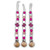 Maroon Nippy Clip Beads