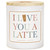 Love You A Latte Candle