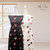 Beth's Exclusive Glittery Floral White Poly Swiss Dot Fabric (sold by half yards)