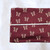 Leopard Bow Red Poly Rib Knit Fabric (sold by half yards)