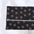 Leopard Bow Black Poly Rib Knit Fabric (sold by half yards)