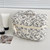 Flower Print Color Block Portable Bag