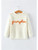 Pumpkin Embroidered Knit Sweater