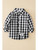 B & W Plaid Button Down Cotton Shirt