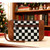 Pu Checkered Leather Wristlet Wallet