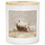 Manger Sheep Art Candle