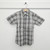 Mushroom/Black Plaid Short Sleeve Shirt