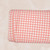 Soft Pink Gingham on Unbrushed Rib Knit (sold by half yards)