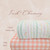 Peach Gingham on Unbrushed Poly Rib Knit (sold by half yards)