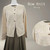 Bow Knit Botton Front Cardigan- Khaki