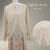 Cable Knit Button Down Cardigan- White