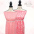 Girly Pink With White Butterflies Poly Swiss Dot Fabric (sold by half yard)