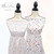 White With Colorful Petite Butterflies Poly Swiss Dot Fabric (sold by half yard)