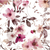 Mauve Floral Printed Queen-sized Fleece Blanket