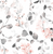 Peach Floral Printed Queen-sized Fleece Blanket09597535