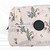 Beth's Exclusive Cream With Large Floral Clumps And Lines Knit Swiss Dot (sold by half yard)