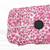 White With Mauve Daisies Single Brushed Fabric (sold by half yards)