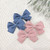 Blush Textured Bow Clip