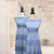 Beth's Exclusive Periwinkle Blue Wild Wildflowers Rib Knit Fabric (sold by half yards)
