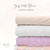 Beth's Exclusive Lavendar Girly Daisies 4 Way Stretch Crinkle Poly Fabric (sold by half yards)