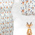 Winter Reindeer Run Flannel Knit Fabric (sold by half yards)