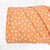 Yellow-Orange With Ditsy Cream Floral Knit Swiss Dot Fabric (sold by half)