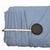Deep Sea Dainty Sprigs 4 Way Stretch Crinkle Poly Fabric (sold by half yards)