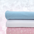Dusty Aqua Dainty Sprigs 4 Way Stretch Crinkle Poly Fabric (sold by half yards)