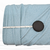 Dusty Aqua Dainty Sprigs 4 Way Stretch Crinkle Poly Fabric (sold by half yards)