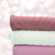 Rose Pink Dainty Sprigs 4 Way Stretch Crinkle Poly Fabric (sold by half yards)