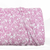 Small Mauve Leafy Floral Knit Swiss Dot Fabric (sold by half yards)